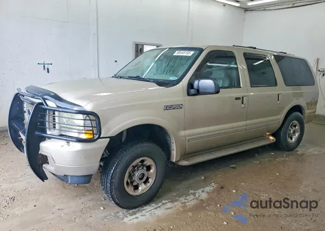 2004 Ford Excursion Limited z USA, uszkodzony, nr VIN 1FMSU43P44EA72756